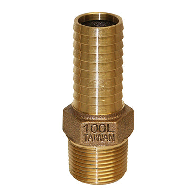No Lead Bronze Long Insert Barb Male Adapters