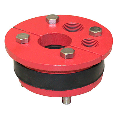 WS Series Cast Iron Well Seal - Single Drop Pipe - Split Top Plate