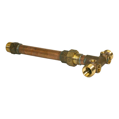 1" No Lead Brass Tank Tees with Union - Fabricated