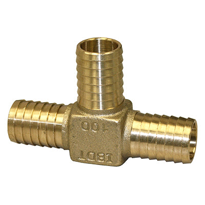 No Lead Yellow Brass Tees - Plastic pipe to Male Iron Pipe