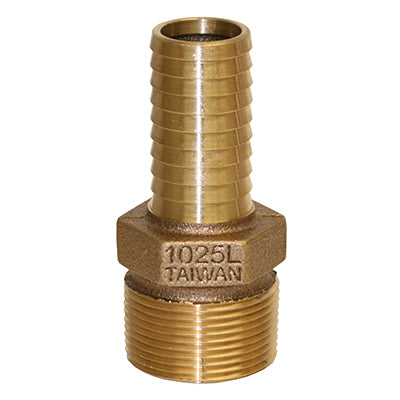 No Lead Bronze Long Insert Barb Male Adapters